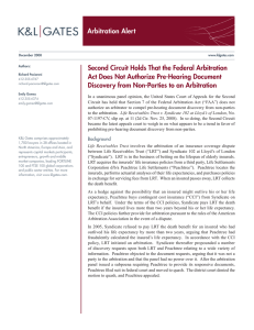 Arbitration Alert Second Circuit Holds That the Federal Arbitration
