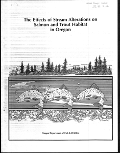Salmon and Trout Habitat Effects of Stream Alterations on in Oregon