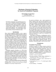 Maximum a Posteriori Estimation by Search in Probabilistic Programs