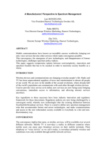 A Manufacturers' Perspective to Spectrum Management  Lars BONDELIND,