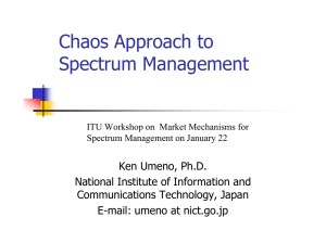 Chaos Approach to Spectrum Management