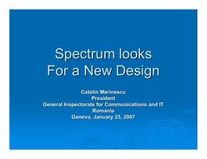 Spectrum looks For a New Design
