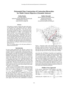 Polynomial-Time Construction of Contraction Hierarchies for Multi-Criteria Objectives (Extended Abstract)