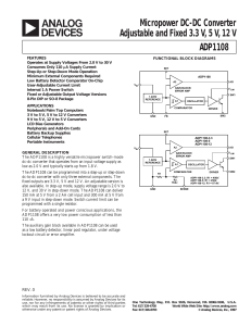 a Micropower DC-DC Converter ADP1108