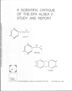 STUDY AND REPORT 0 OF THE EPA ALSEA II cii7%i