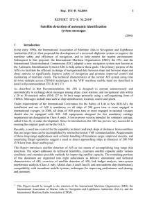 REPORT  ITU-R  M.2084  Satellite detection of automatic identification system messages