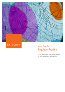 Asia Pacific Regulatory Practice 2015 Directory of Regulatory Lawyers