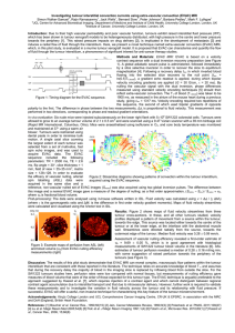 Investigating tumour interstitial convection currents using extra-vascular convection (EVAC) MRI