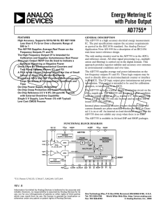 a Energy Metering IC with Pulse Output AD7755*