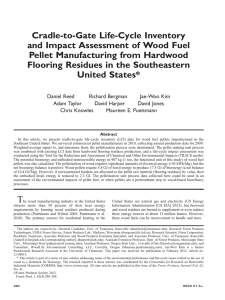 Cradle-to-Gate Life-Cycle Inventory and Impact Assessment of Wood Fuel