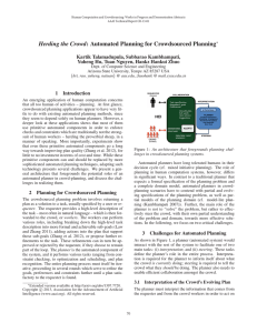 Herding the Crowd: Automated Planning for Crowdsourced Planning