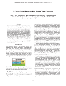 A Corpus-Guided Framework for Robotic Visual Perception