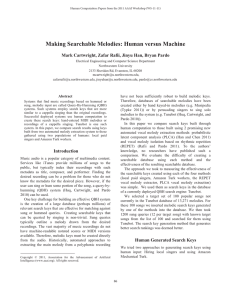 Making Searchable Melodies: Human versus Machine