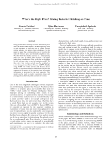 What’s the Right Price? Pricing Tasks for Finishing on Time