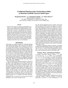 Conditional Planning under Partial Observability as Heuristic-Symbolic Search in Belief Space