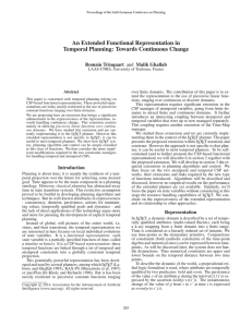 An Extended Functional Representation in Temporal Planning: Towards Continuous Change