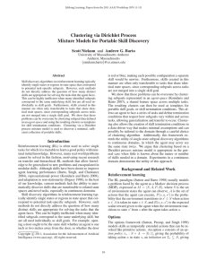 Clustering via Dirichlet Process Mixture Models for Portable Skill Discovery