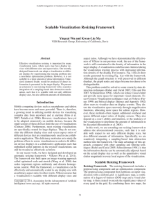 Scalable Visualization Resizing Framework Yingcai Wu and Kwan-Liu Ma