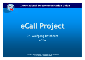 eCall Project Dr. Wolfgang Reinhardt ACEA