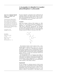 2-(Acetamido)-4,5-dimethyl-N-(2-methyl- phenyl)thiophene-3-carboxamide