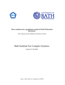 Bath Institute For Complex Systems BICS Mechanics