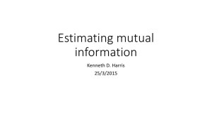 Estimating mutual information Kenneth D. Harris 25/3/2015