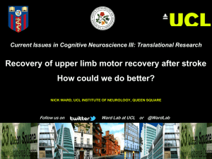 Recovery of upper limb motor recovery after stroke