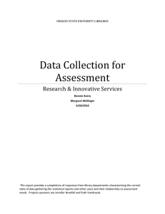 Data Collection for Assessment Research &amp; Innovative Services