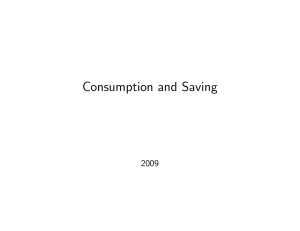 Consumption and Saving 2009