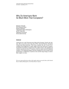 Why Do Americans Work So Much More Than Europeans?