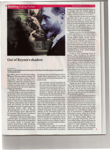 S Out of Keynes's shadow