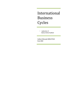 International Business Cycles -