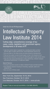 Intellectual Property Law Institute 2014