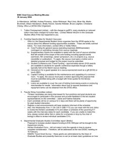 BISC Grad Caucus Meeting Minutes 30 January 2004