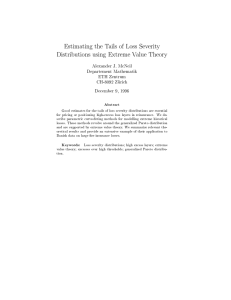 Estimating the Tails of Loss Severity Distributions using Extreme Value Theory