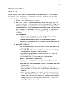 1  FoE Steering Committee Minutes February 26, 2009