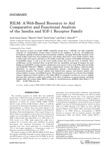 RILM: A Web-Based Resource to Aid Comparative and Functional Analysis