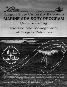 MARINE ADVISORY PROGRAM 18 Oregon State University Extension Understanding