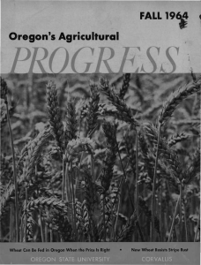 &lt; Oregon's Agricultural %