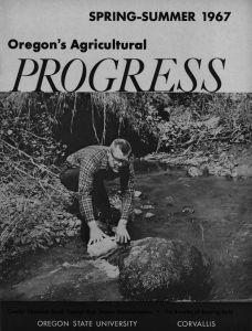 ^zzim * SPRING-SUMMER 1967 Oregon's Agricultural temt