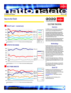 Race to the Finish  ELECTION TRACKING J