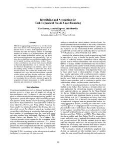 Identifying and Accounting for Task-Dependent Bias in Crowdsourcing