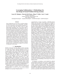 Leveraging Collaboration: A Methodology for the Design of Social Problem-Solving Systems