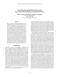 Crowdsourcing Spatial Phenomena Using Trust-Based Heteroskedastic Gaussian Processes