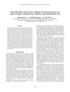 What Will Others Choose? How a Majority Vote Reward Scheme... Improve Human Computation in a Spatial Location Identification Task