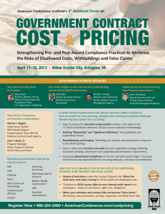 COST PRICING  &amp;