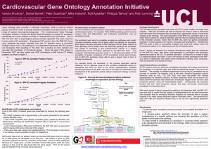 Cardiovascular Gene Ontology Annotation Initiative Varsha Khodiyar , Daniel Barrell ,