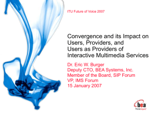 Convergence and its Impact on Users, Providers, and Users as Providers of