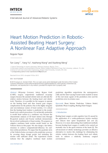 Heart Motion Prediction in Robotic- Assisted Beating Heart Surgery: