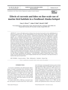 Effects of currents and tides on fine-scale use of F A